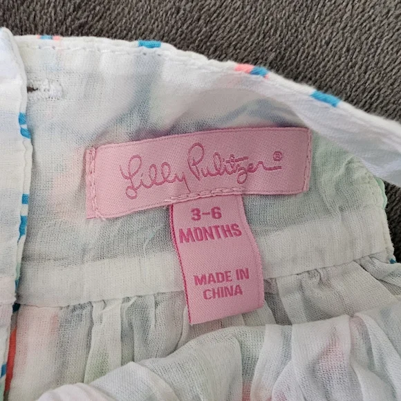 LILY PULITZER - FLORAL DRESS - 3-6M - Picture 2 of 3